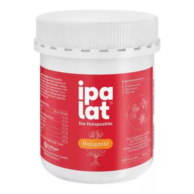 Ipalat kurkkutabletit, mieto hunaja ilman mentolia, sokeriton, 400 kpl