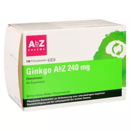 GINKGO AbZ 240 mg kalvopäällysteiset tabletit, 120 kpl