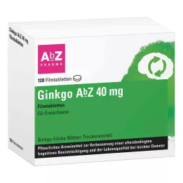 Ginkgo Abz 40 mg kalvopäällysteiset tabletit (120 kpl)