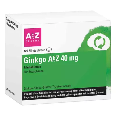 Ginkgo Abz 40 mg kalvopäällysteiset tabletit (120 kpl) Ginkgo Abz 40 mg kalvopäällysteiset tabletit (120 kpl)