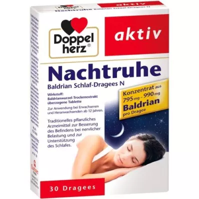 DOPPELHERZ Night Rest Valerian Sleep päällystetyt tabletit N, 30 kpl