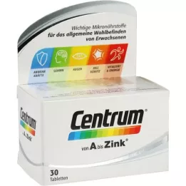 CENTRUM A-sinkkitabletit, 30 kpl