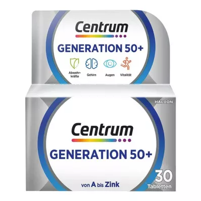 CENTRUM Generation 50+ -tabletit, 30 kpl CENTRUM Generation 50+ -tabletit, 30 kpl