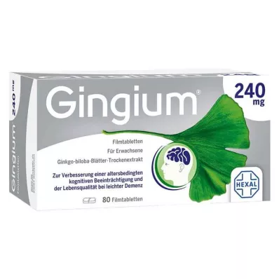 GINGIUM 240 mg kalvopäällysteiset tabletit, 80 kpl