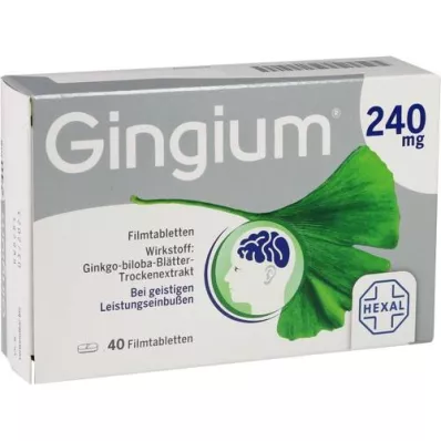 GINGIUM 240 mg kalvopäällysteiset tabletit, 40 kpl
