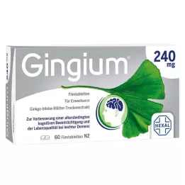 Gingium 240 mg kalvopäällysteiset tabletit, 60 kpl