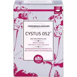CYSTUS 052 Orgaaniset kurkkupastillit, 132 kpl