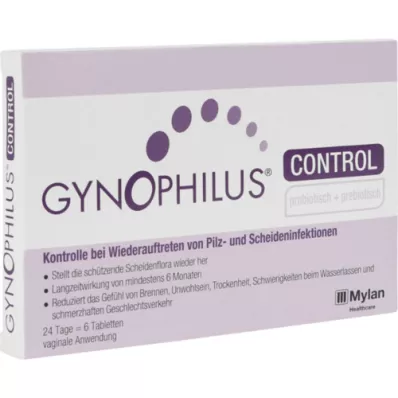 GYNOPHILUS CONTROL emätintabletit, 6 kpl
