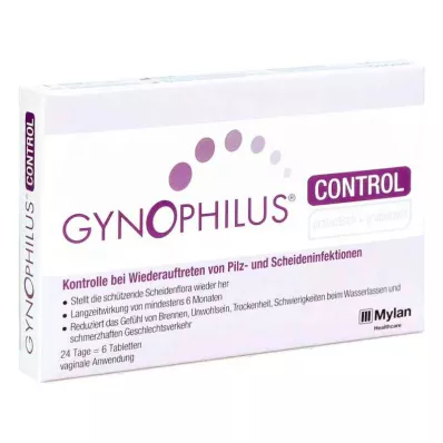 GYNOPHILUS CONTROL emätintabletit, 6 kpl