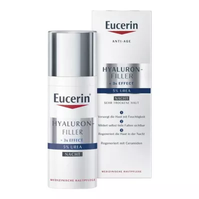 EUCERIN Anti-Age Hyaluron-Filler UREA Yövoide, 50 ml