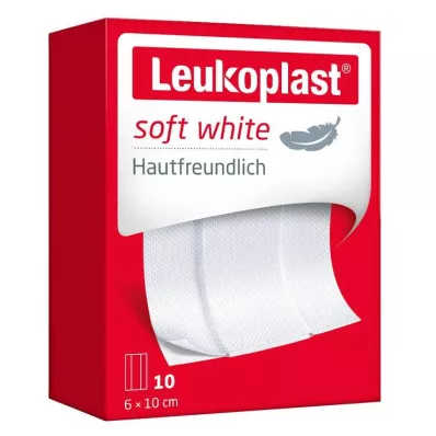 LEUKOPLAST pehmeä valkoinen kipsi 6x10 cm, 10 kpl