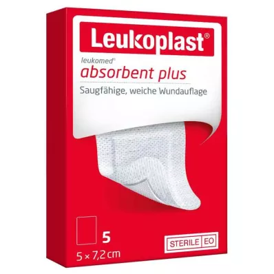 Leukoplast Leukomed steriili 5x7,2 cm haavasidos, 5 kpl