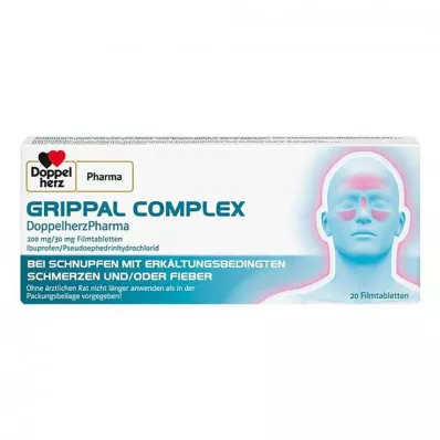 GRIPPAL COMPLEX DoppelherzPharma 200 mg/30 mg FTA, 20 kpl GRIPPAL COMPLEX DoppelherzPharma 200 mg/30 mg FTA, 20 kpl