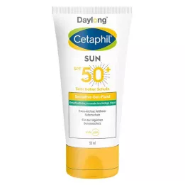 CETAPHIL Sun Daylong SPF 50+ sens.gel-fluid kasvoille, 50 ml
