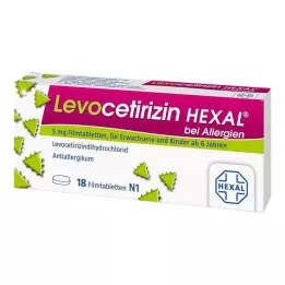Levocetirizine Hexal allergikoille 5 mg kalvopäällysteiset tabletit, 18 kpl