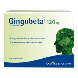 GINGOBETA 120 mg kalvopäällysteiset tabletit, 100 kpl