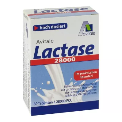Laktaasi 28 000 FCC tablettia annostelijassa, 80 kpl Laktaasi 28 000 FCC tablettia annostelijassa, 80 kpl