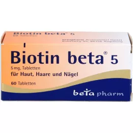 BIOTIN BETA 5 tablettia, 60 kpl