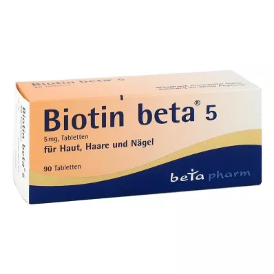 BIOTIN BETA 5 tablettia, 90 kpl