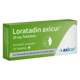 LORATADIN axicur 10 mg tabletit, 20 kpl