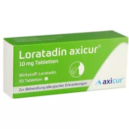 LORATADIN axicur 10 mg tabletit, 50 kpl