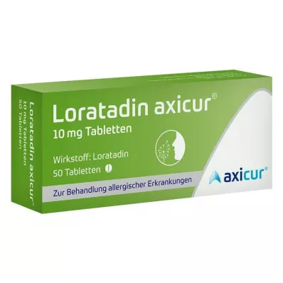Loratadine axicur® 10 mg tabletit, 50 kpl Loratadine axicur® 10 mg tabletit, 50 kpl