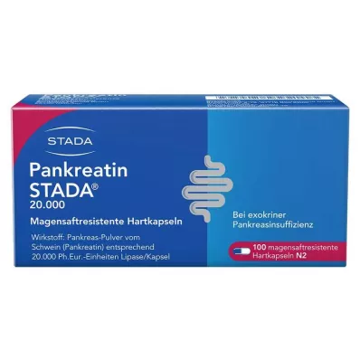 PANKREATIN STADA 20.000 enterokovaa kapselia, 100 kpl
