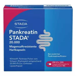 PANKREATIN STADA 20.000 enterokovaa kapselia, 200 kpl