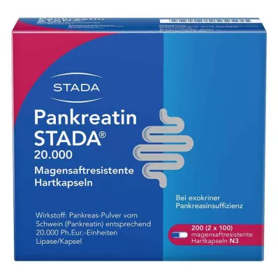 PANKREATIN STADA 20.000 enterokovaa kapselia, 200 kpl