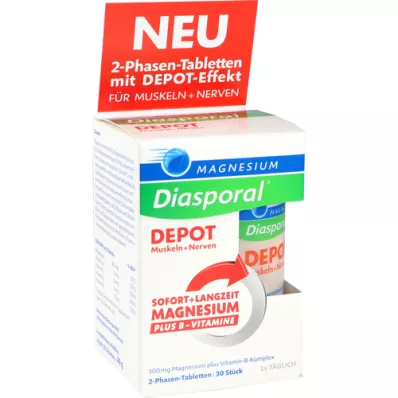 MAGNESIUM DIASPORAL DEPOT Lihas- ja hermotaulukot, 30 kpl