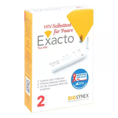 Exacto Hiv itsetesti pariskunnille (1 kpl) Exacto Hiv itsetesti pariskunnille (1 kpl)