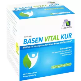 BASEN VITAL KUR sekä D3+K2-vitamiinijauhe, 60 kpl