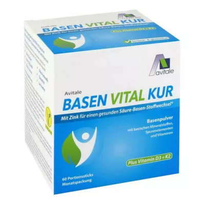 BASEN VITAL KUR sekä D3+K2-vitamiinijauhe, 60 kpl BASEN VITAL KUR sekä D3+K2-vitamiinijauhe, 60 kpl