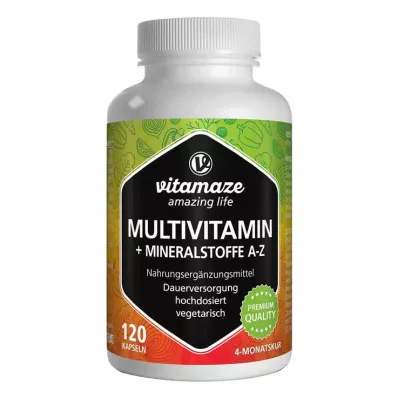 Monivitamiinikapselit, suuri annos, 120 kpl