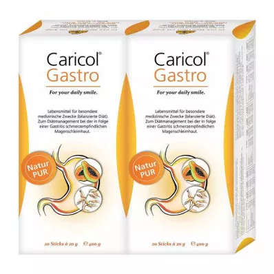 CARICOL Gastro-pussi kaksoispakkaus, 40X21 ml