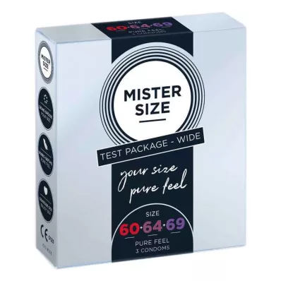 MISTER SIZE Kokeilupakkaus 60 64-69 kondomia, 3 kpl MISTER SIZE Kokeilupakkaus 60 64-69 kondomia, 3 kpl