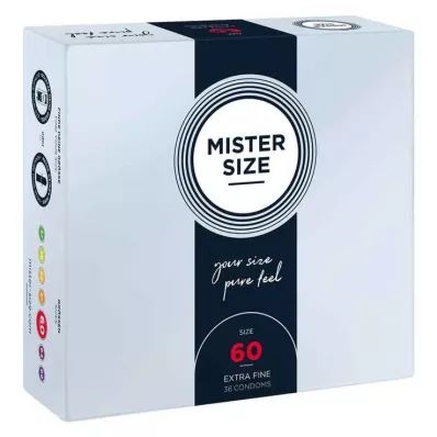 MISTER SIZE 60 kondomia, 36 kpl MISTER SIZE 60 kondomia, 36 kpl