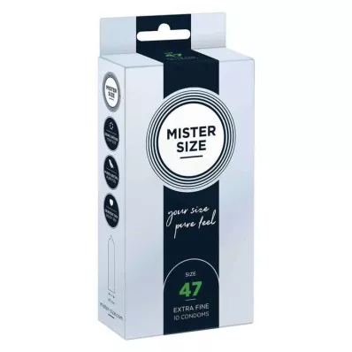 MISTER SIZE 47 kondomia, 10 kpl MISTER SIZE 47 kondomia, 10 kpl