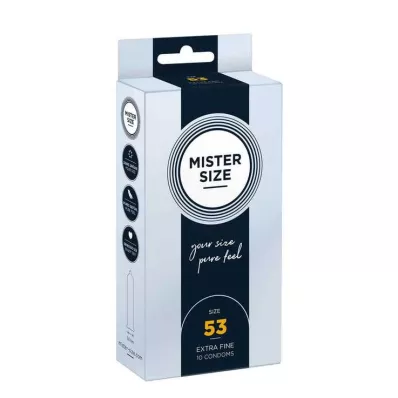 MISTER SIZE 53 kondomia, 10 kpl MISTER SIZE 53 kondomia, 10 kpl