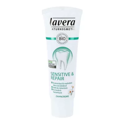 Lavera Tooth Paste Sensitive &amp; korjaus Fluoride dt:llä (75 ml)