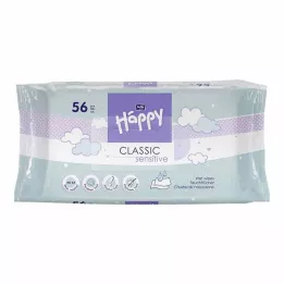 BELLA Happy Baby kosteuspyyhkeet herkästi napsahtavat, 56 kpl
