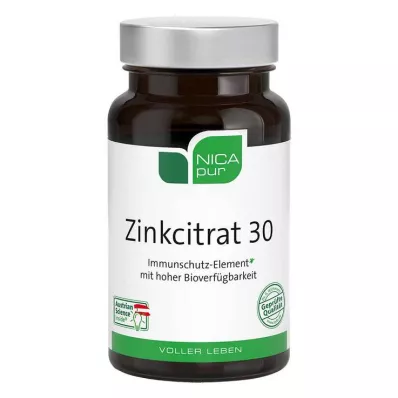NICAPUR Sinkkisitraatti 30 kapselia, 60 kapselia