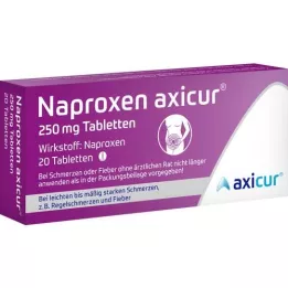 NAPROXEN axicur 250 mg tabletit, 20 kpl