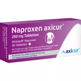 NAPROXEN axicur 250 mg tabletit, 30 kpl