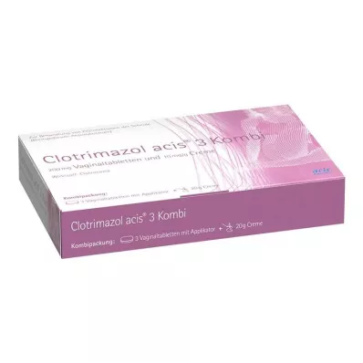CLOTRIMAZOL acis 3 -yhdistelmäpakkaus, 1 kpl CLOTRIMAZOL acis 3 -yhdistelmäpakkaus, 1 kpl