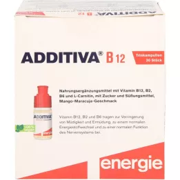ADDITIVA B12-vitamiinin juoma-ampullit, 30X8 ml
