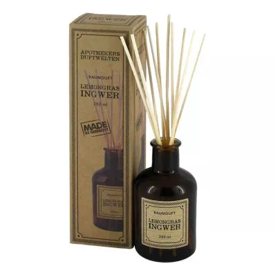 Huonetuoksu sitruunaruoho-inkivääri, 200 ml