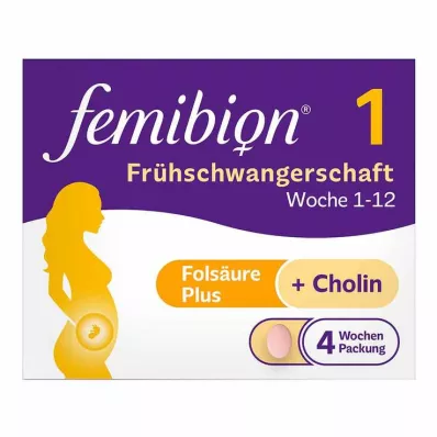 Femibion 1 varhaisraskauden tabletit – 28 kpl 4 viikon pakkauksessa, 28 kpl