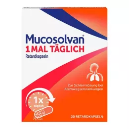 MUCOSOLVAN 1 kertaa päivässä kestovapauttavia kapseleita, 20 kpl