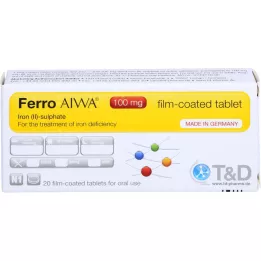 FERRO AIWA 100 mg kalvopäällysteiset tabletit, 20 kpl